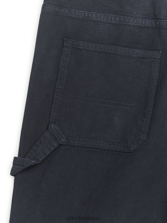 ARKET short utilitaire en coton Hommes bleu foncé T46DR1125 vêtements