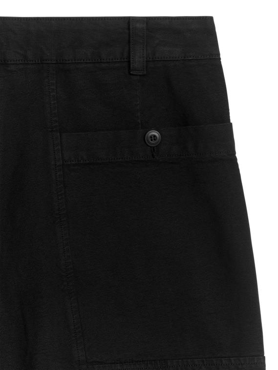 ARKET short utilitaire en coton Hommes noir T46DR1133 vêtements