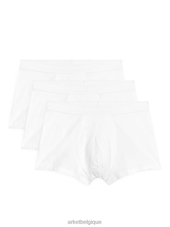 ARKET boxers en coton pima, lot de 3 Hommes blanc T46DR1222 vêtements