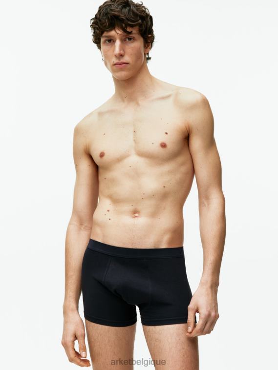 ARKET boxers en coton pima, lot de 3 Hommes bleu foncé T46DR1224 vêtements