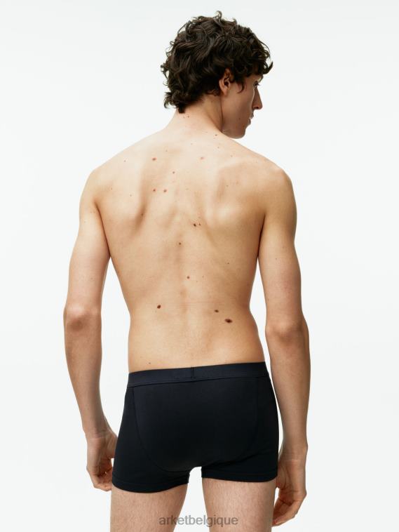 ARKET boxers en coton pima, lot de 3 Hommes bleu foncé T46DR1224 vêtements