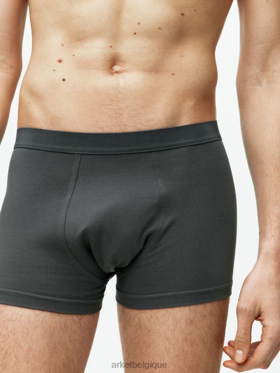 ARKET boxers en coton pima, lot de 3 Hommes gris foncé T46DR1231 vêtements
