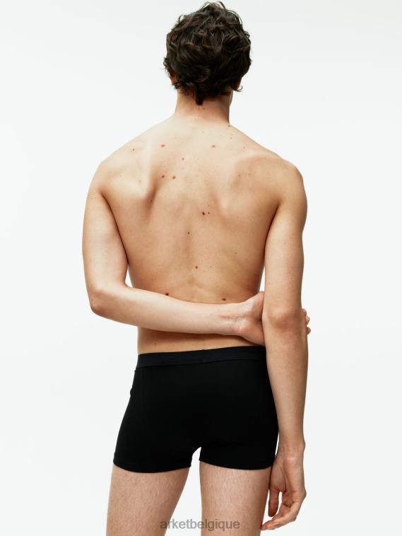 ARKET boxers en coton pima, lot de 3 Hommes noir T46DR1225 vêtements