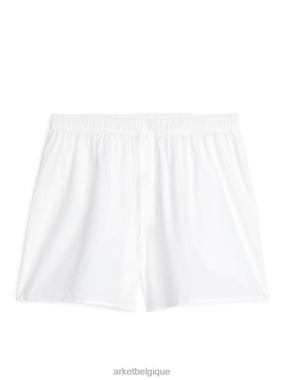 ARKET boxers en coton tissé, lot de 2 Hommes bleu blanc T46DR1229 vêtements