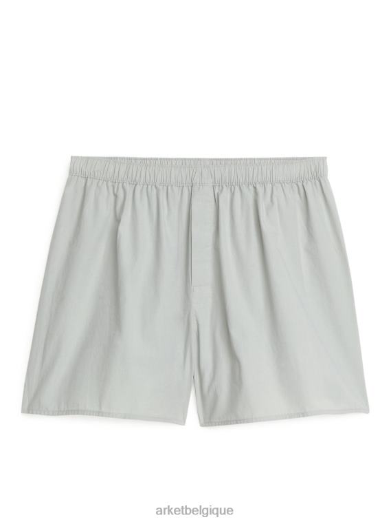 ARKET boxers en coton tissé, lot de 2 Hommes solides/terreux T46DR1235 vêtements