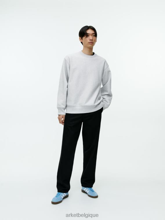 ARKET sweat-shirt ample et épais Hommes gris clair T46DR923 vêtements