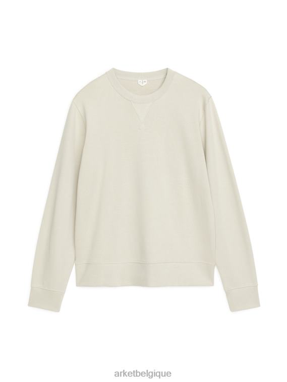 ARKET sweat-shirt en molleton Hommes beige T46DR916 vêtements