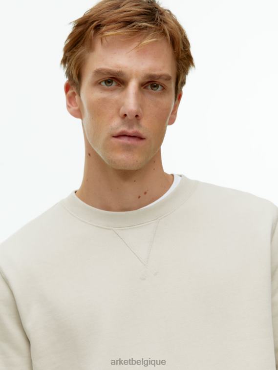 ARKET sweat-shirt en molleton Hommes beige T46DR916 vêtements