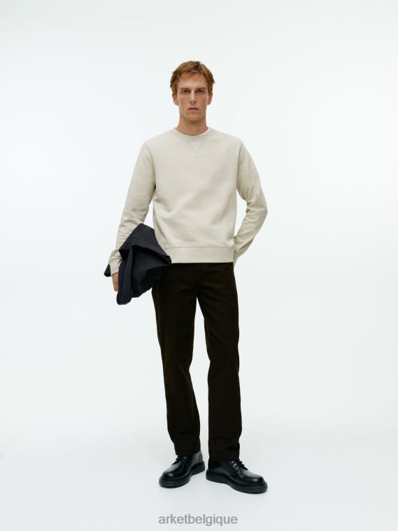 ARKET sweat-shirt en molleton Hommes beige T46DR916 vêtements
