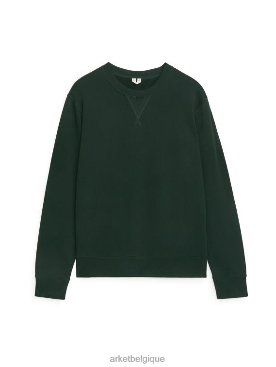 ARKET sweat-shirt en molleton Hommes noir verdâtre T46DR917 vêtements