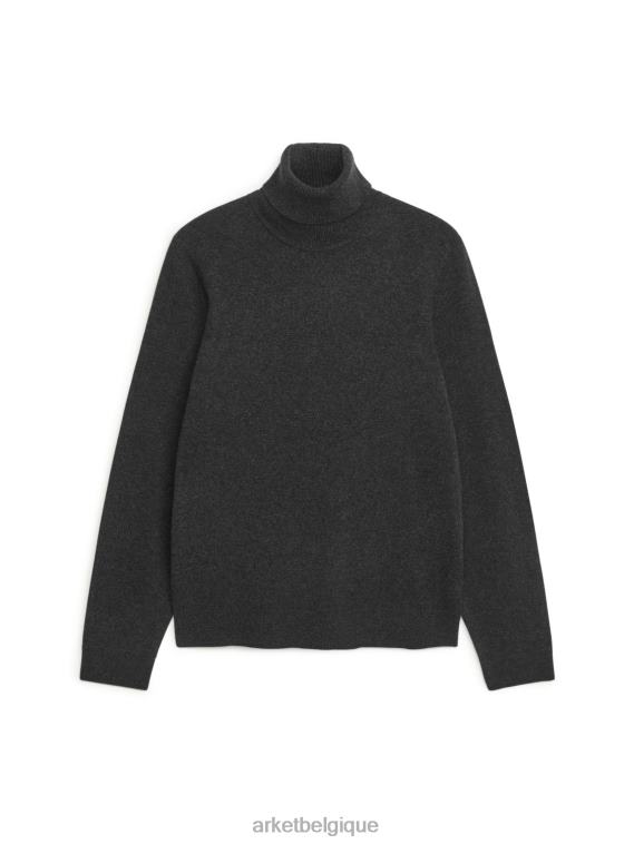 ARKET col roulé en cachemire Hommes anthracite T46DR1189 vêtements