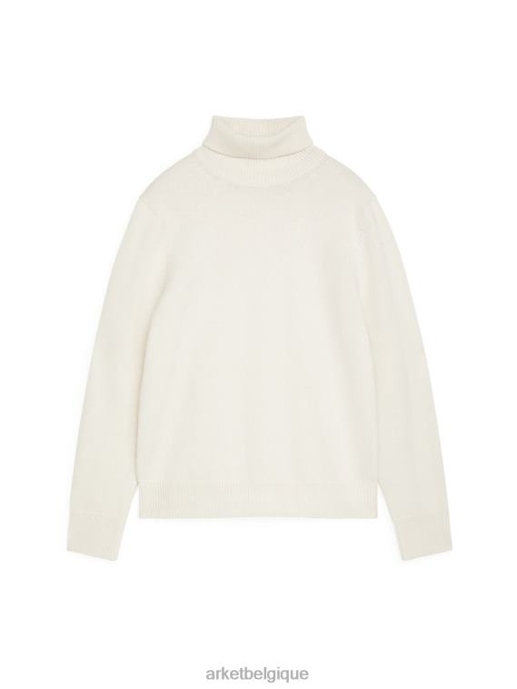 ARKET pull col roulé en mérinos Hommes blanc cassé T46DR1192 vêtements