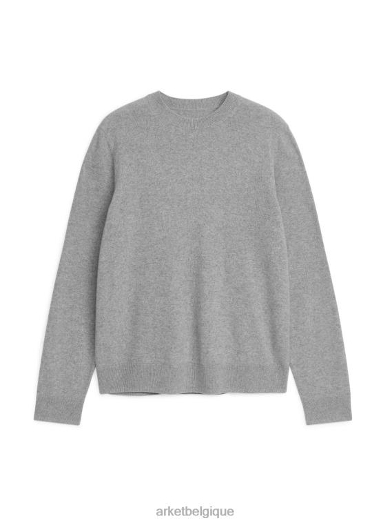 ARKET pull en cachemire Hommes gris mélangé T46DR1182 vêtements