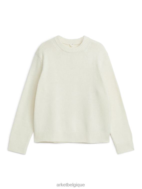 ARKET pull en laine épaisse Hommes beige T46DR1175 vêtements