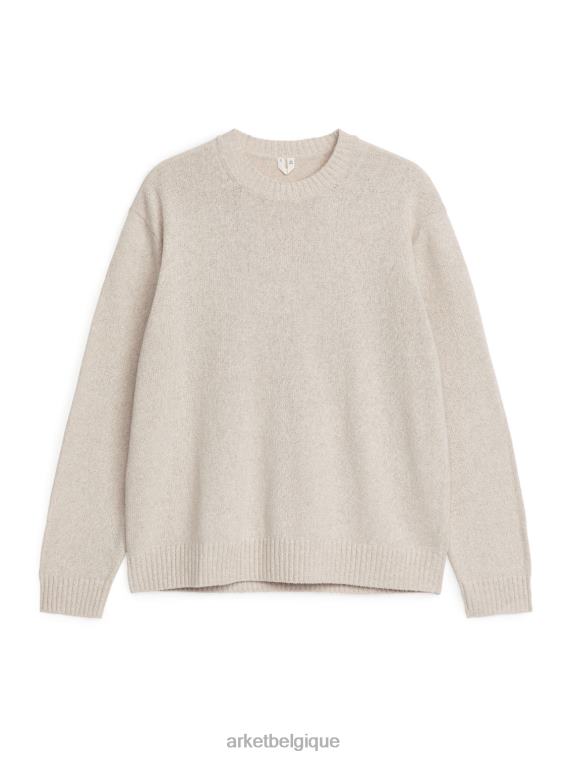 ARKET pull en lin et soie Hommes beige clair T46DR1177 vêtements