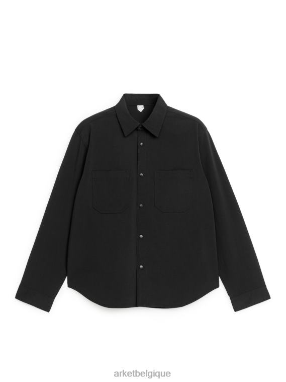 ARKET chemise de randonnée Hommes noir T46DR1205 vêtements