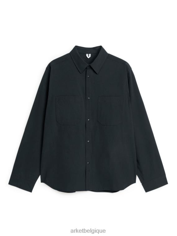ARKET chemise de randonnée Hommes noir T46DR1218 vêtements
