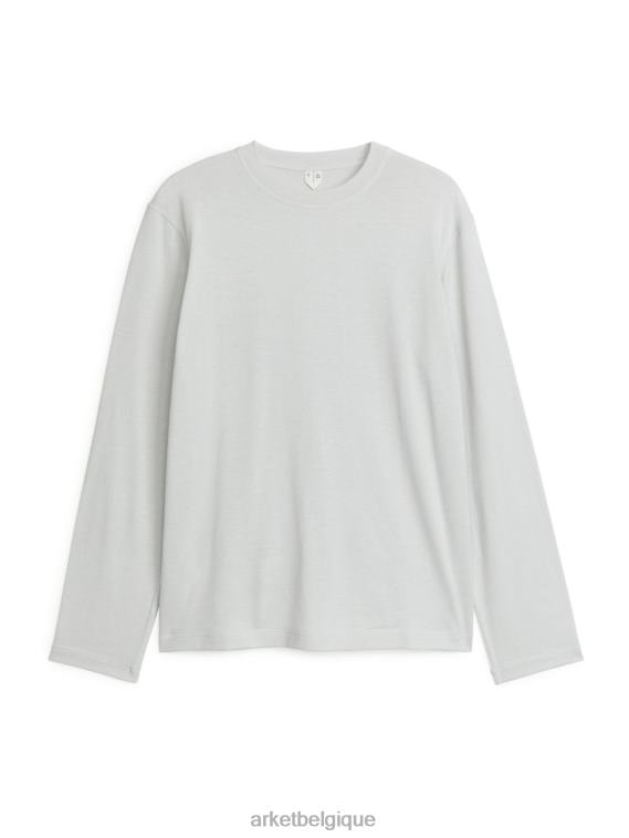 ARKET haut actif à manches longues Hommes gris clair T46DR1206 vêtements