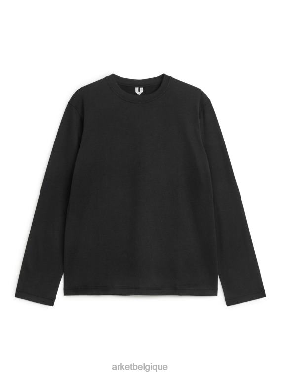 ARKET haut actif à manches longues Hommes noir T46DR1204 vêtements