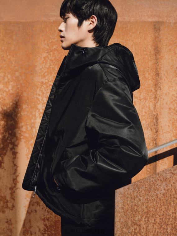 ARKET veste à capuche active Hommes noir T46DR1166 vêtements