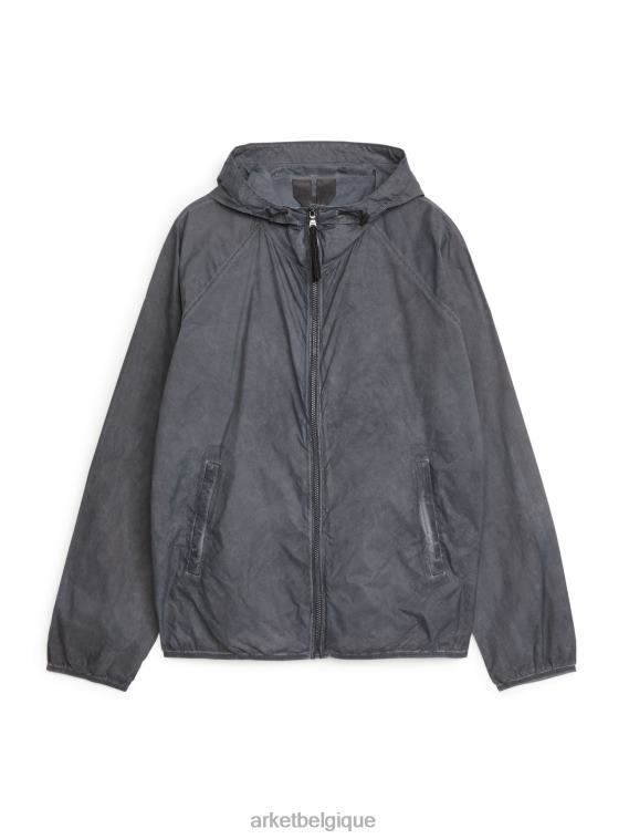 ARKET veste coupe-vent teinte en pièce active Hommes gris foncé T46DR1156 vêtements