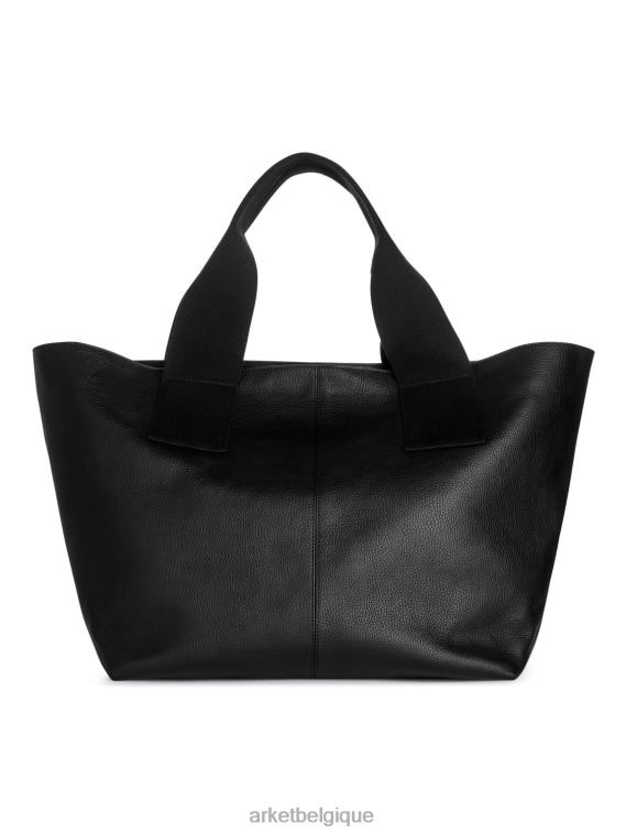 ARKET fourre-tout en cuir unisexe noir T46DR753 Sacs