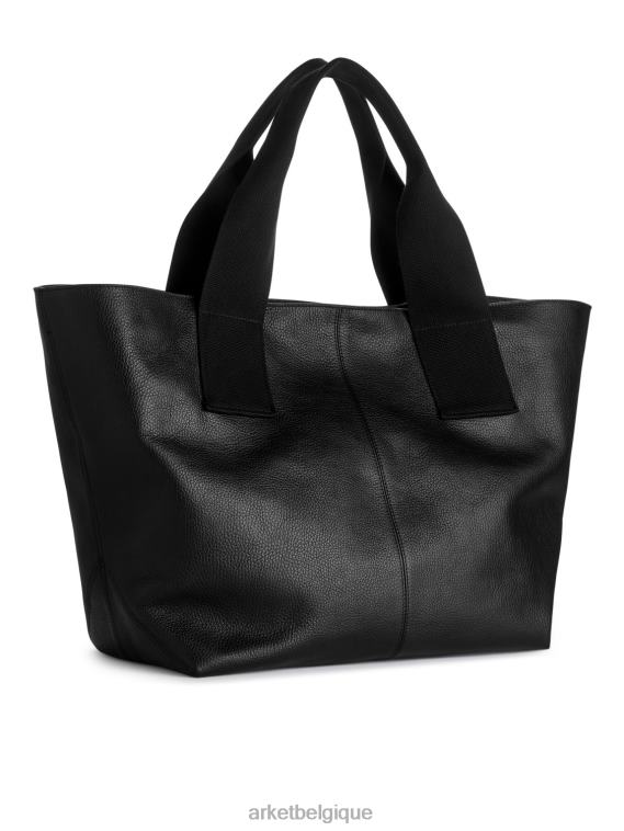ARKET fourre-tout en cuir unisexe noir T46DR753 Sacs