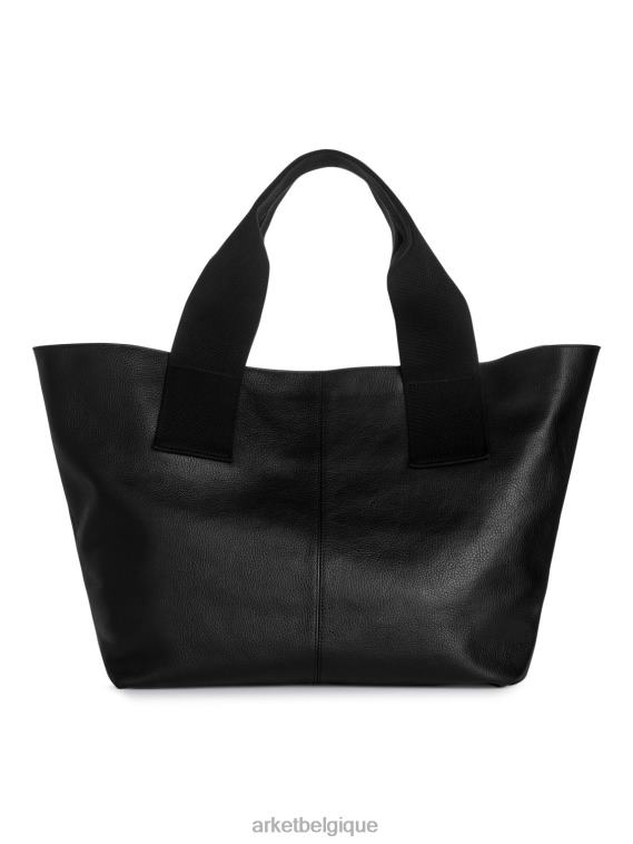ARKET fourre-tout en cuir unisexe noir T46DR753 Sacs