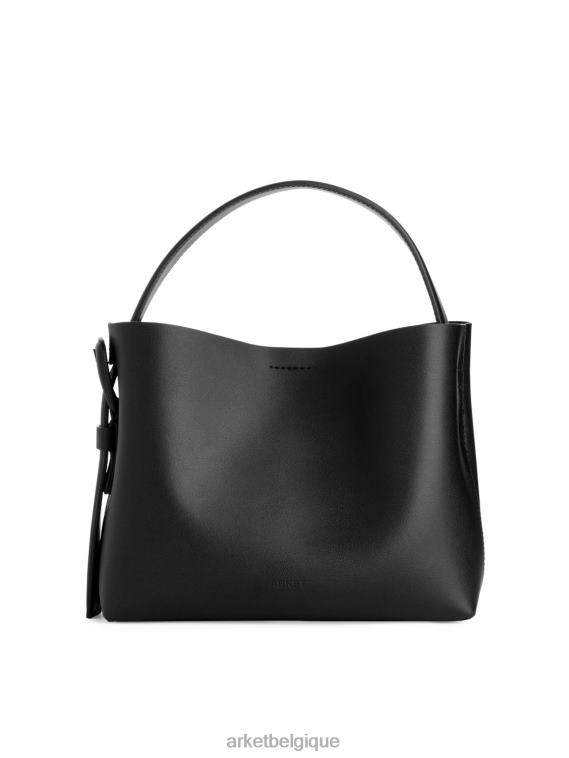 ARKET sac bandoulière en cuir unisexe noir T46DR745 Sacs