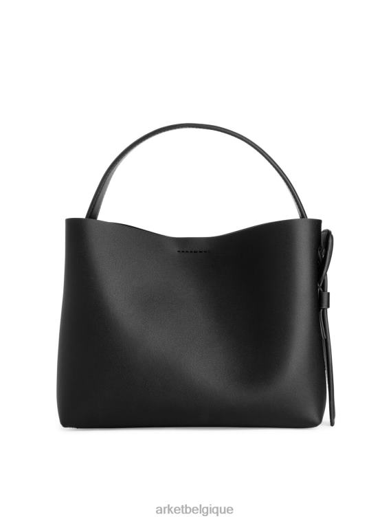 ARKET sac bandoulière en cuir unisexe noir T46DR745 Sacs