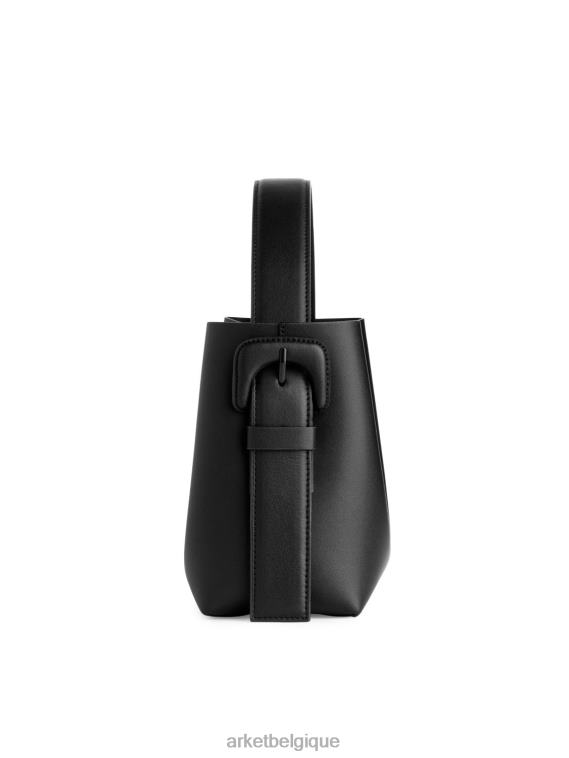 ARKET sac bandoulière en cuir unisexe noir T46DR745 Sacs