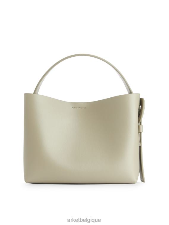 ARKET sac bandoulière en cuir unisexe vert kaki clair T46DR743 Sacs