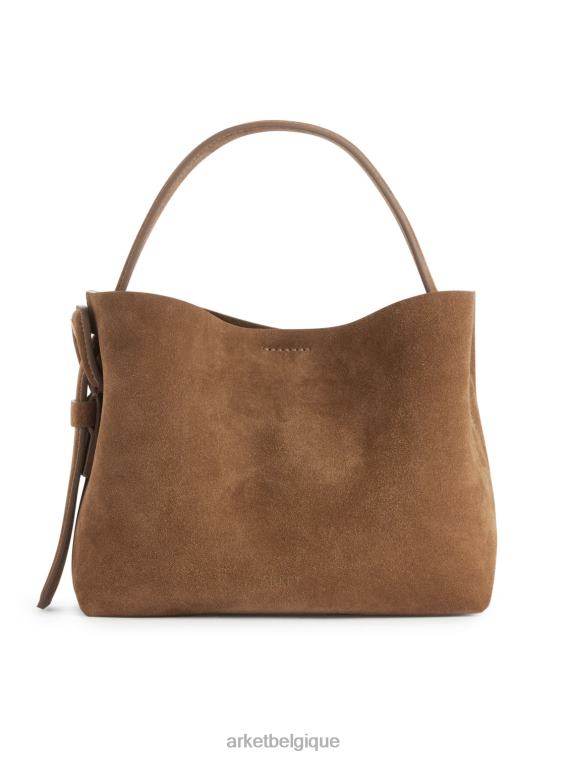ARKET sac bandoulière en daim unisexe brun T46DR742 Sacs