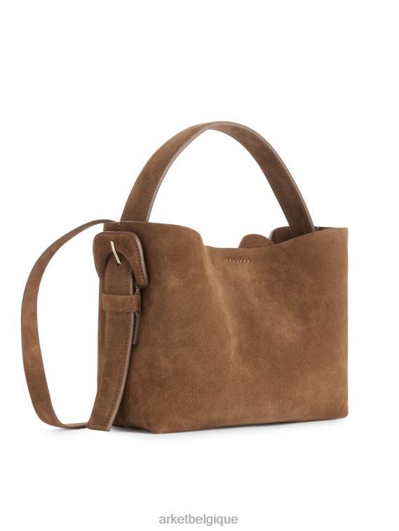 ARKET sac bandoulière en daim unisexe brun T46DR742 Sacs