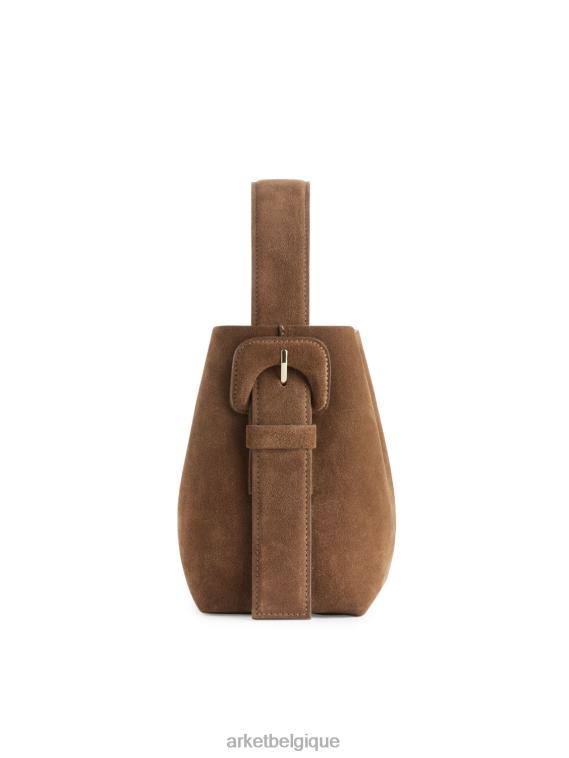 ARKET sac bandoulière en daim unisexe brun T46DR742 Sacs