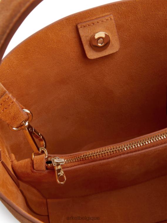 ARKET sac bandoulière en daim unisexe orange T46DR741 Sacs