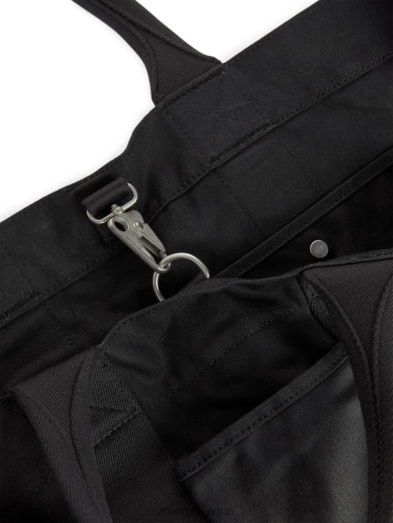 ARKET sac cabas en toile à poches multiples unisexe noir T46DR749 Sacs