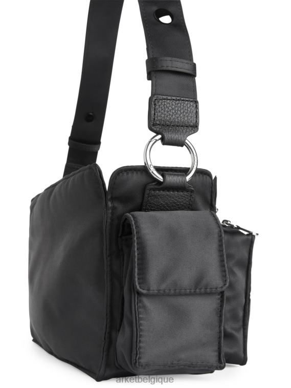 ARKET sac d'épaule unisexe noir T46DR767 Sacs