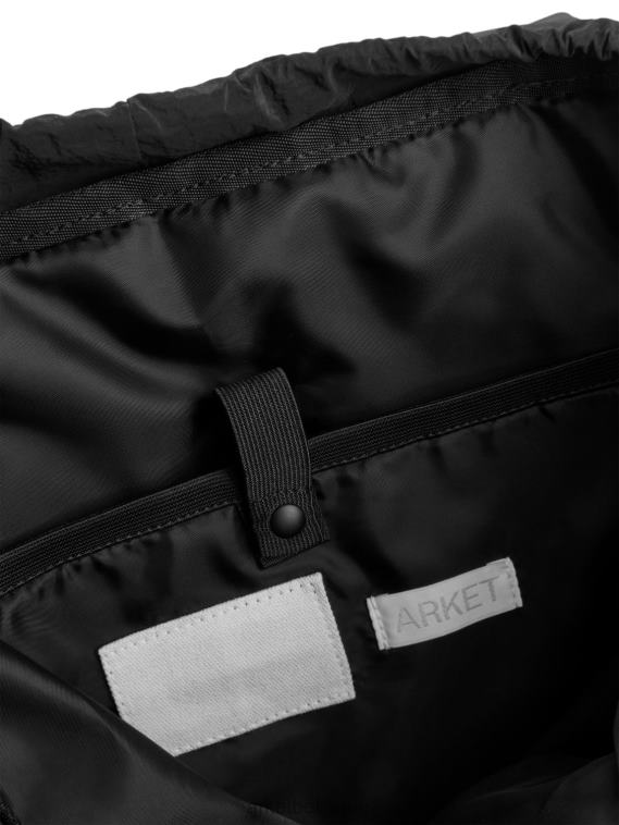 ARKET sac à dos léger unisexe noir T46DR1211 Sacs