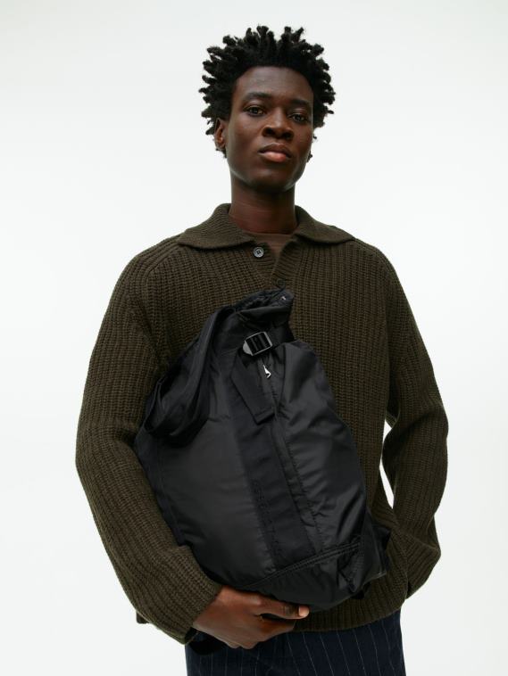 ARKET sac à dos pliable à 2 voies unisexe noir T46DR1289 Sacs