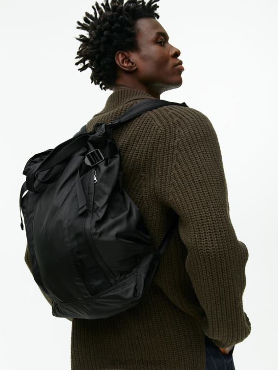 ARKET sac à dos pliable à 2 voies unisexe noir T46DR1289 Sacs